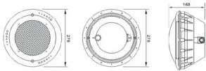 Oxygon Nische Einbau LED Pool-Scheinwerfer mit Mehrfarbigem (RGB) Licht 105.01.45