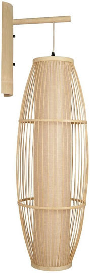 GloboStar Wall Lamp with E27 Socket Beige 34x102cm