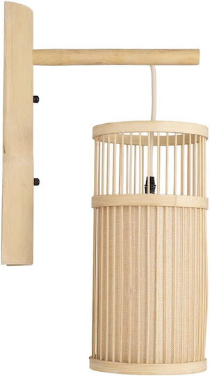 GloboStar Wall Lamp with E27 Socket Beige 28x50cm