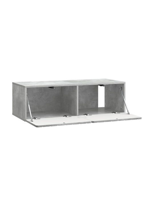 Wand Wohnzimmer Schrank aus Spanplatte Grau 98x41x30cm