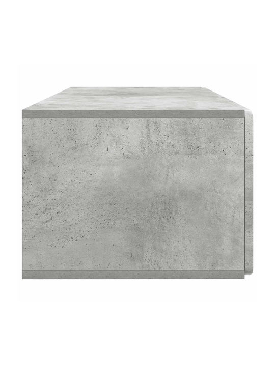 Wand Wohnzimmer Schrank aus Spanplatte Grau 98x41x30cm
