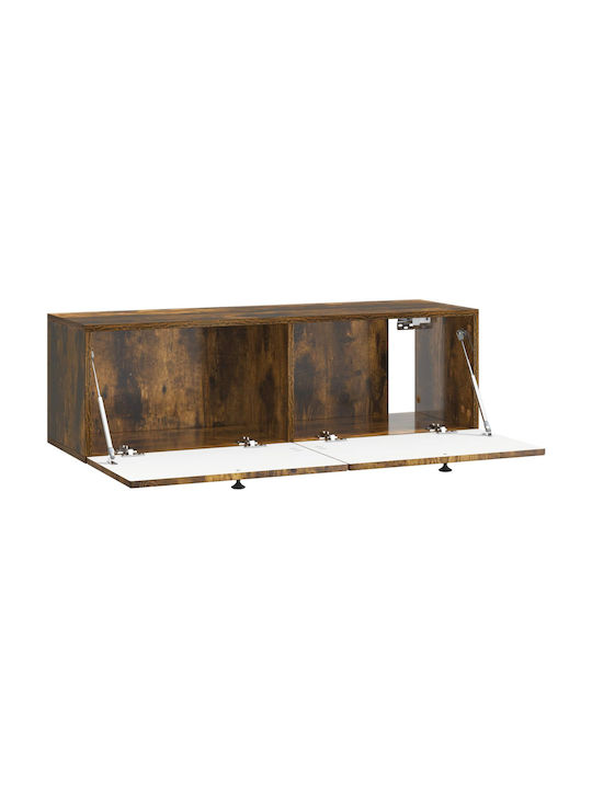 Wall Living Room Cabinet Made of Black Metal 98x31x30cm