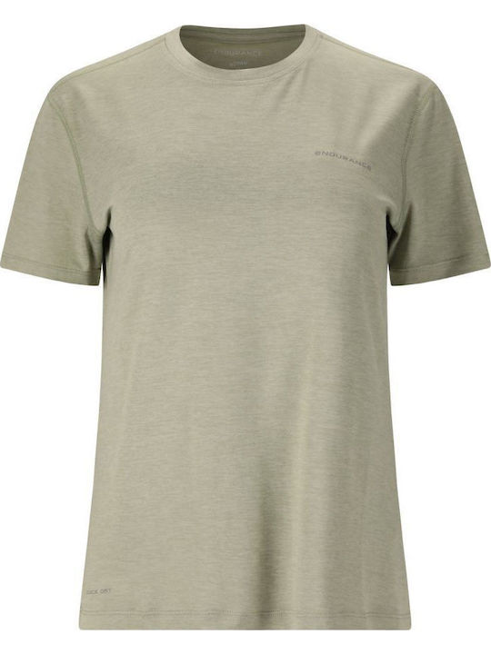 Damen T-Shirt Khaki