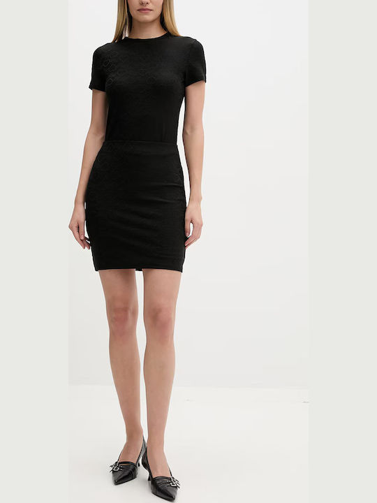 Women's Short Sleeve Black Top