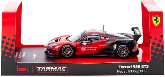 Model Mașină Ferrari 488 GT3 #51 Chen Weian Macau GT Cup 2022 Harmony Racing Scara 1:64 Tarmak Works