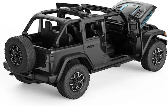 Jeep Wrangler Rubicon 4xe Black Diecast Car 1:32 Scale