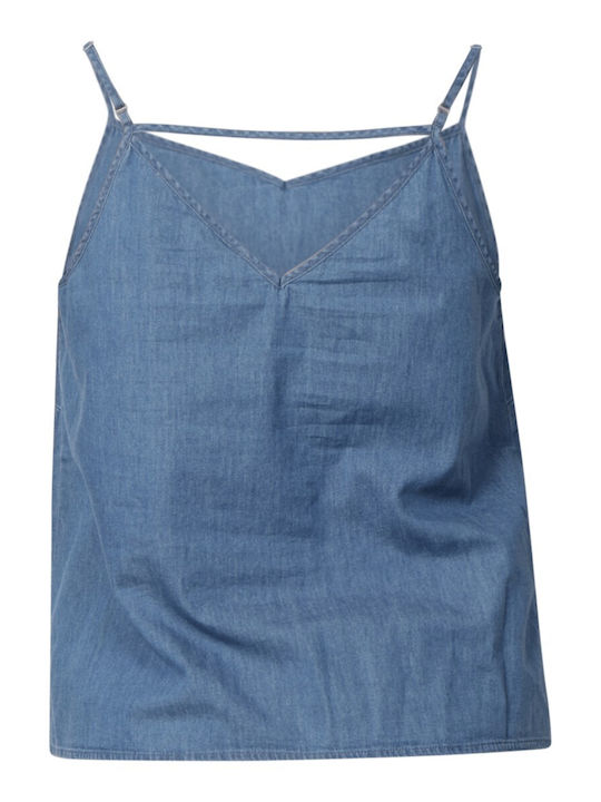 Singlet Γυναικεία Μπλούζα Medium Blue Denim