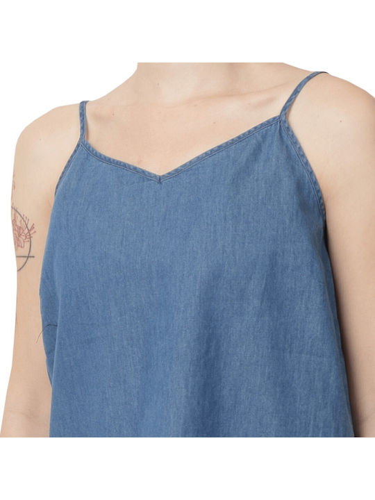 Singlet Γυναικεία Μπλούζα Medium Blue Denim