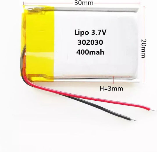 Panasonic Батерия Li-Po 3.7V 400mAh 1S за RC превозно средство