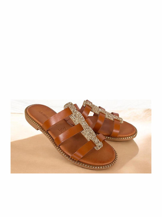 Sandale Casual Damă Din Piele Tabac Maro