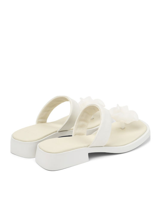 Dana Leather Women's Sandals White