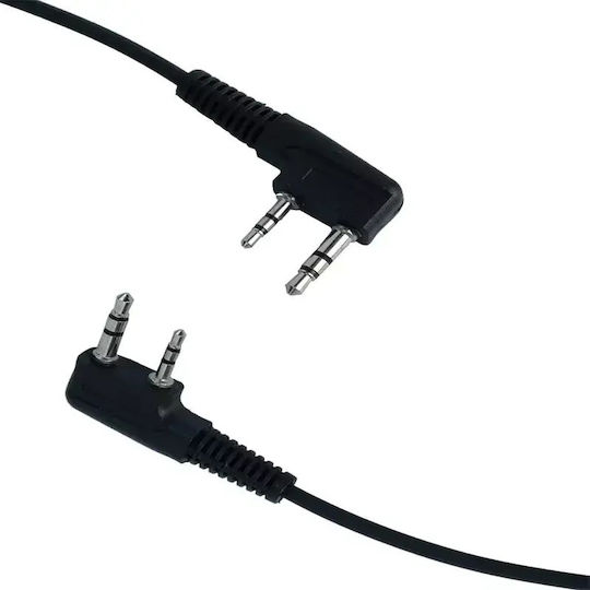 Professional Long Spiral Handsfree Micro Earpiece Ptt Lapel 2 Pin Two-Way Radios Transceivers Baofeng-original 2pcs Tc-404