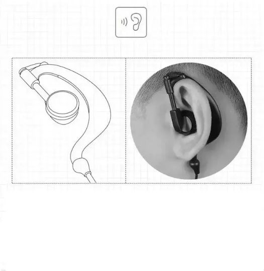 Professional Long Spiral Handsfree Micro Earpiece Ptt Lapel 2 Pin Two-Way Radios Transceivers Baofeng-original 8pcs Tc-406