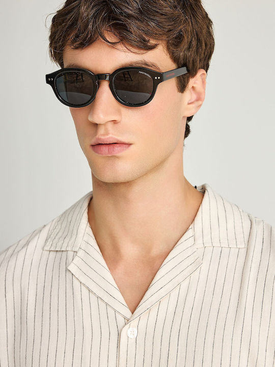 Short Sleeve Linen Shirt Striped White