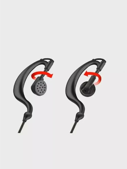 Professional Long Spiral Handsfree Micro Earpiece Ptt Lapel 2 Pin Two-Way Radios Transceivers Baofeng-original 2pcs Tc-404
