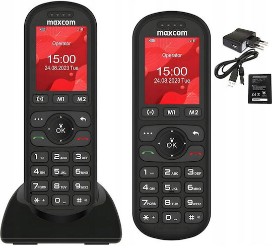 MaxCom Ασύρματο Τηλέφωνο Μαύρο