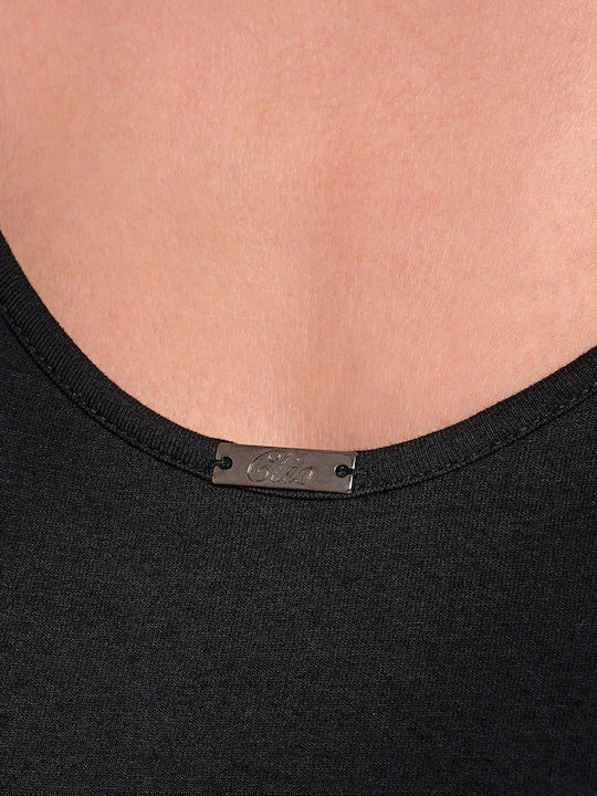 Summer Slip Dress Black