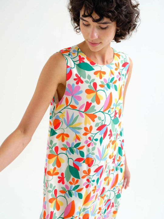 Summer Mini Shirt Dress Ecru