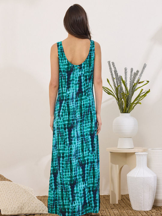Sommer Midi Damenkleid Türkis