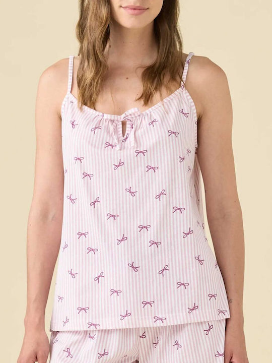 Noidinotte Καλοκαιρινό Βαμβακερό Babydoll Λιλά All