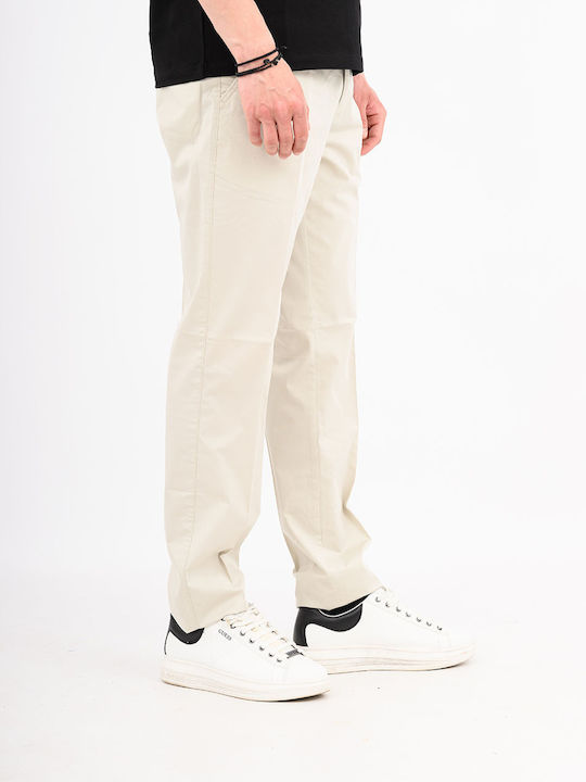 Ανδρικό Παντελόνι Chino Ελαστικό Ivory