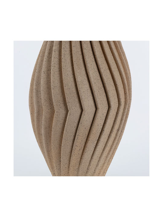 Decorative Polyresin Brown Vase 24x14xH36.2cm