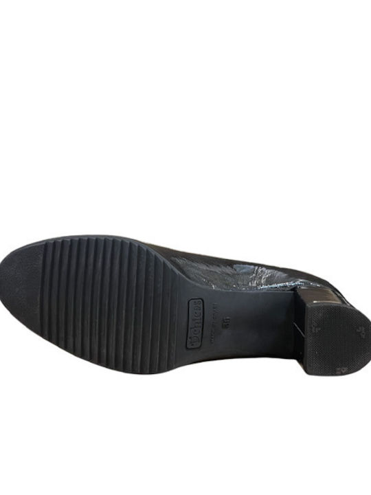 Pumps Aus Grau Lackleder