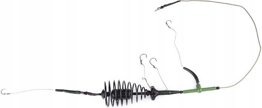 Set Coș Pescuit La Feeder Grunt 3 Cârlige Crap Plătică Amur 70g