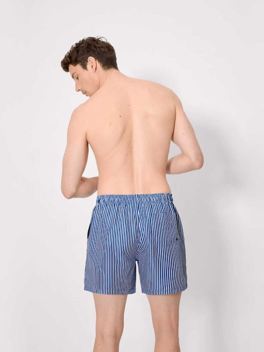 Men's Swimwear Shorts Blue with Stripes