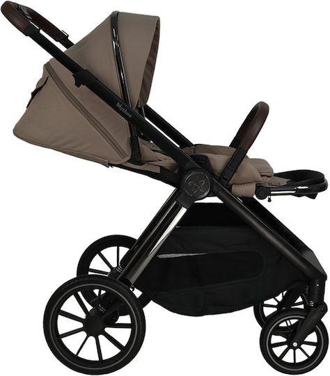 Bebe Stars Mythos Reversible Baby Stroller Suitable for Newborn Natural Beige