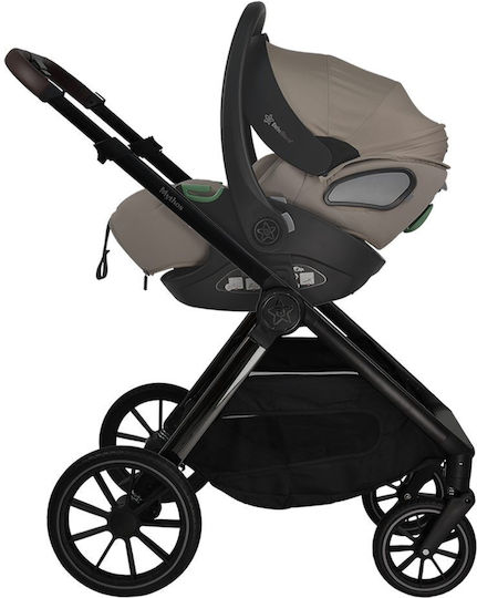 Bebe Stars Mythos Reversible Baby Stroller Suitable for Newborn Natural Beige