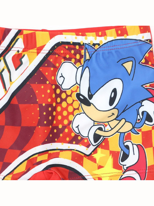 Sega "sonic Hedgehog" Παιδικό Μαγιό Βερμούδα / Σορτς Κόκκινο