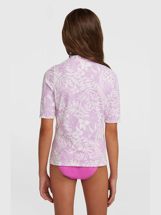O'Neill Skins S Kids Swimwear Rashguard Purple