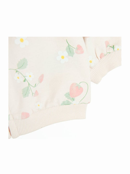 Kids Cardigan Sweatshirt Pink