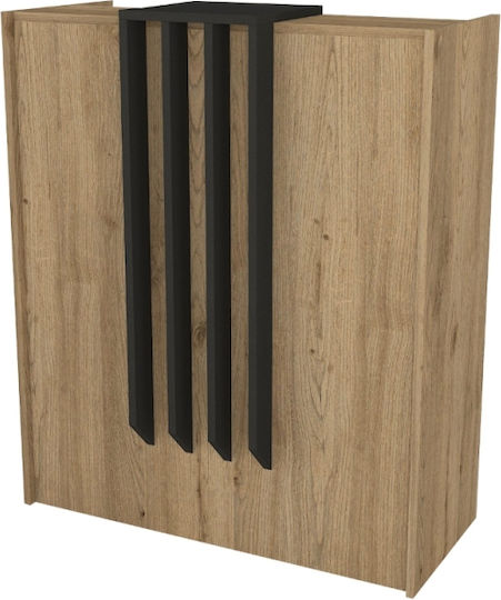Birou Recepție Hola Front Desk Unicutil Bej-gri 90 Cm