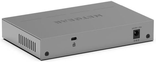NetGear GS105P-300EUS Unmanaged L2 PoE Switch με 5 Θύρες Gigabit (1Gbps) Ethernet