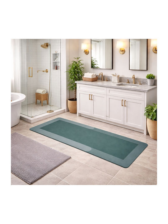 My Home Luxury Non-Slip Bath Mat 73515 Green 60x150cm