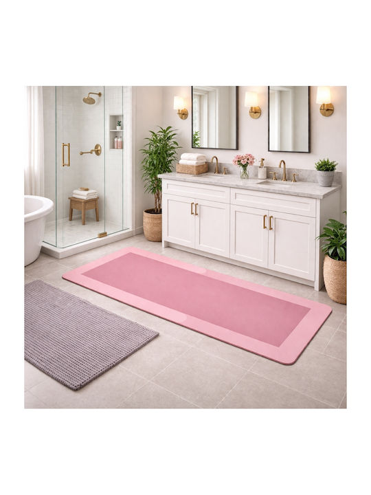 My Home Luxury Non-Slip Bath Mat 74518 Pink 60x180cm