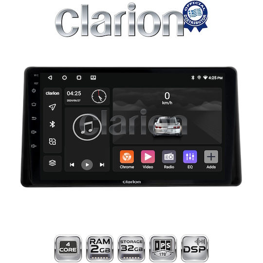 Clarion Автомобилна Аудио Система За Toyota Raize 2020 Bluetooth USB Вграден Wi-Fi GPS Apple CarPlay Android Auto