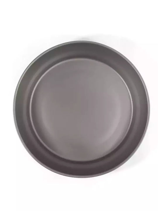 Origin Outdoors Grey Shallow Serving Plate with Diameter 18cm