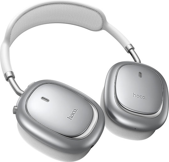 Hoco W68 Calma Безжични / Жични Over Ear Слушалки с 45 Часа Работа Сребристи