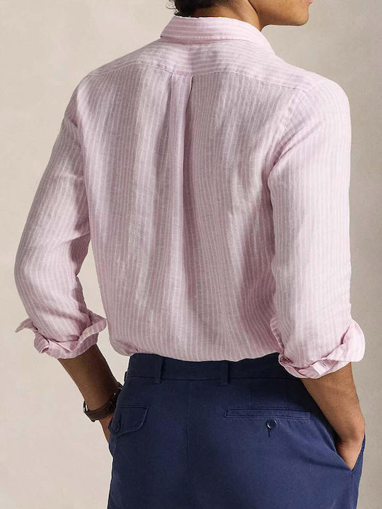 Ralph Lauren Λινό Πουκάμισο Ροζ
