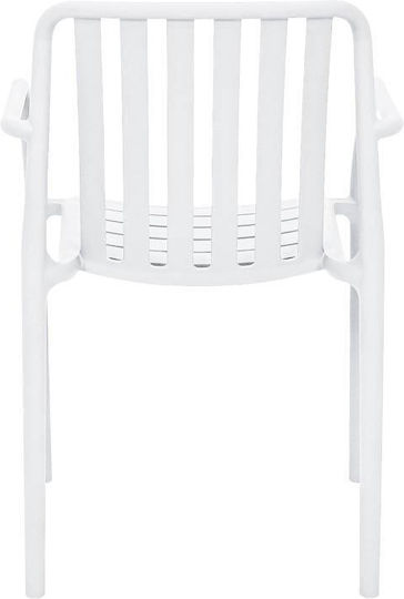 Fylliana Gartenstühle Polypropylen Sophia Weiß 57x58x82cm