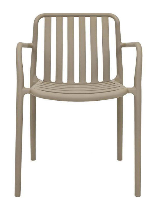 Outdoor Chair Polypropylene Sophia Khaki 57x58x82cm