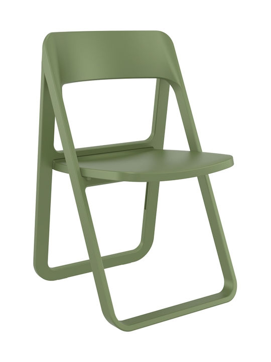Outdoor Chair Polypropylene Dream Olive Green 48x52x82cm