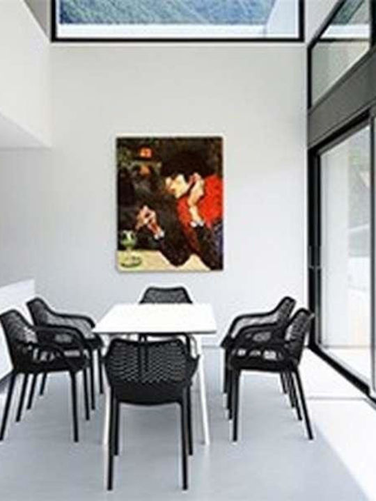 Outdoor Chair Polypropylene Air XL Black 57x60x81cm