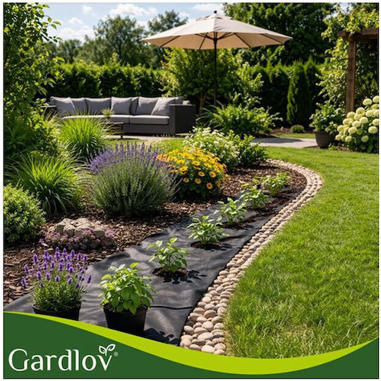 Agro Textile Weed Control Fabric 1.6x20m 50g/m Black UV Protection Gardlov