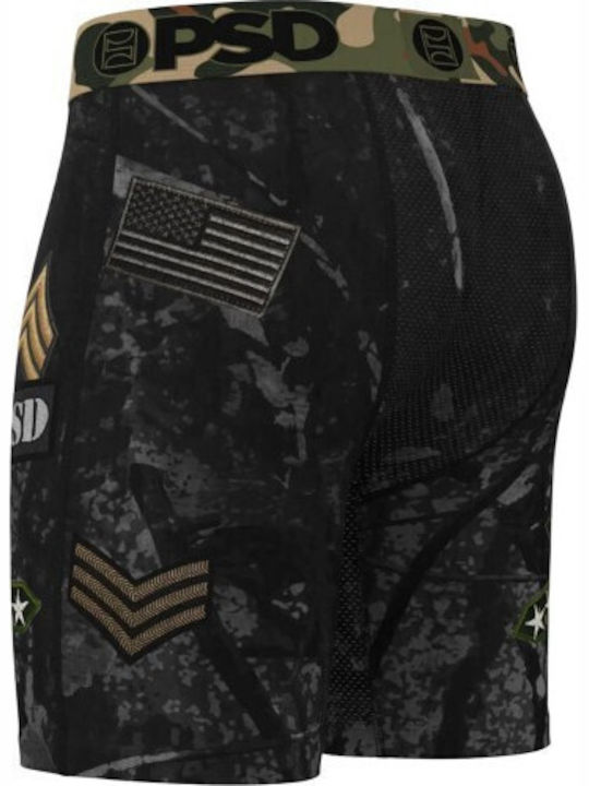 Herren Boxershorts Schwarz Tarnfarben