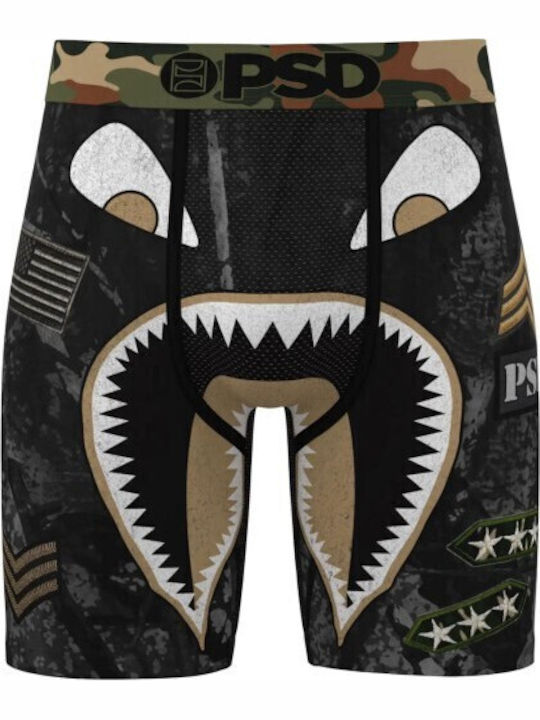 Herren Boxershorts Schwarz Tarnfarben