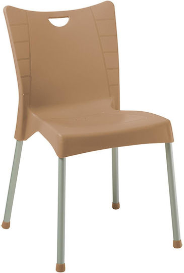Καρέκλα Crafted Cappucino-αλουμίνιο Γκρι 50x55x83εκ.
